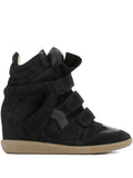 Black Wedge Sneaker